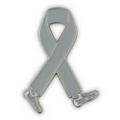 Grey Awareness Walk Lapel Pin